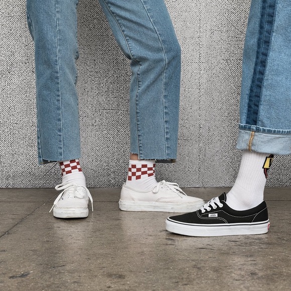 vans authentic white sneakers